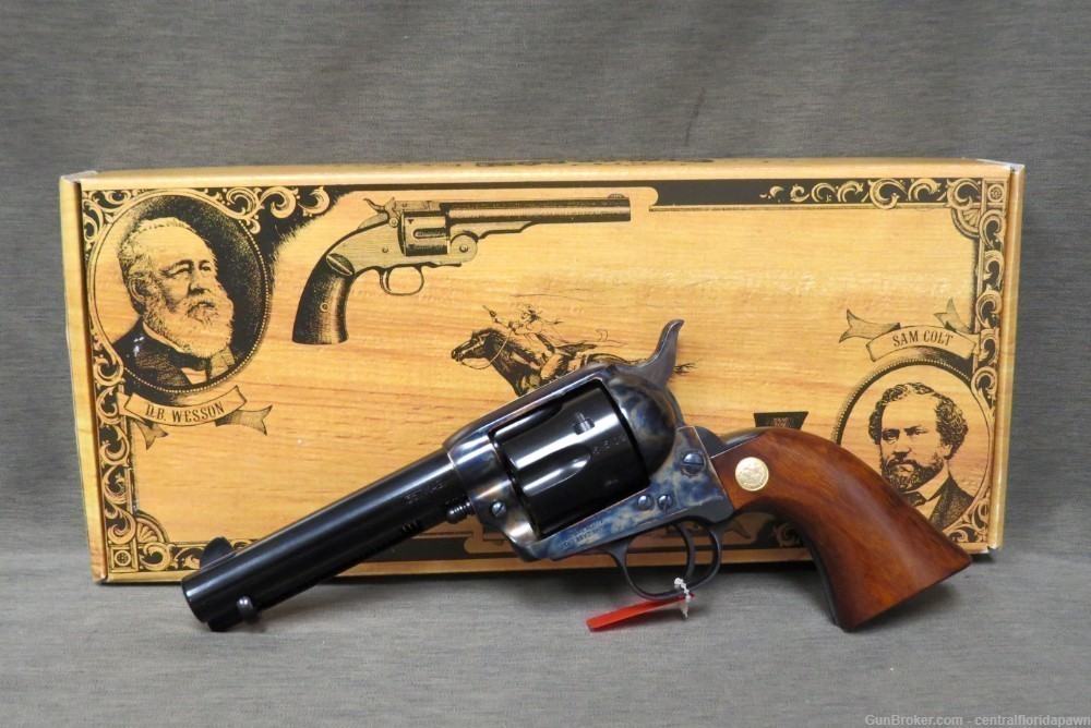 Cimarron Uberti Model P PW .357 mag 4.75" SA Revolver MP400 357-img-0