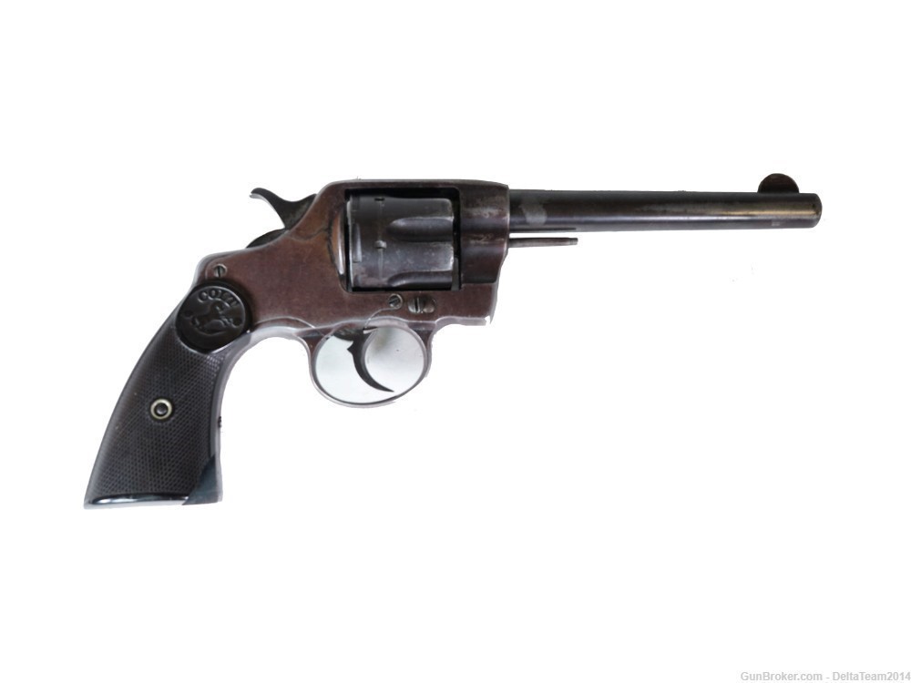 Antique COLT Model 1892 New Army & Navy .38 Caliber Double Action Revolver-img-0