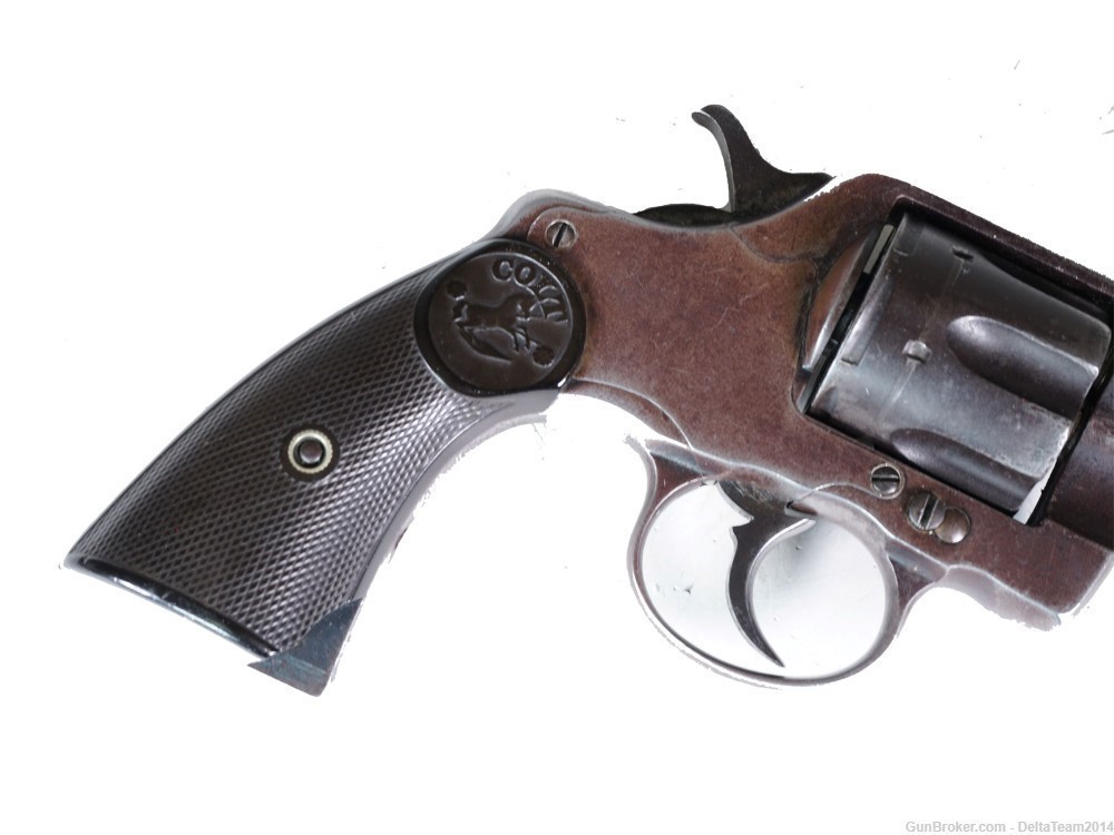 Antique COLT Model 1892 New Army & Navy .38 Caliber Double Action Revolver-img-4