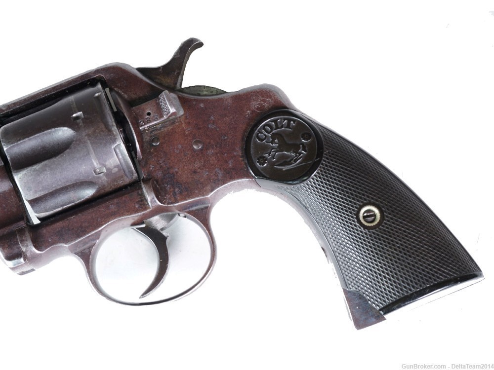 Antique COLT Model 1892 New Army & Navy .38 Caliber Double Action Revolver-img-3