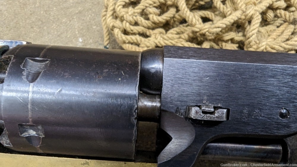  EIG Navy Colt Navy brass frame black powder revolver 36 cal 1851-img-36
