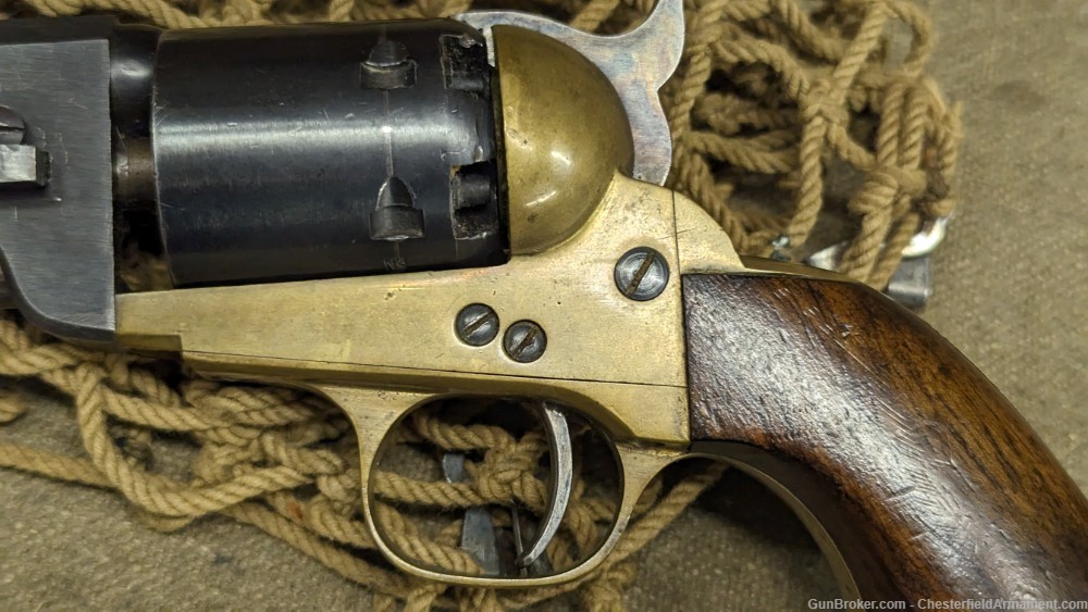  EIG Navy Colt Navy brass frame black powder revolver 36 cal 1851-img-9