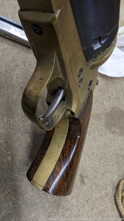  EIG Navy Colt Navy brass frame black powder revolver 36 cal 1851-img-39