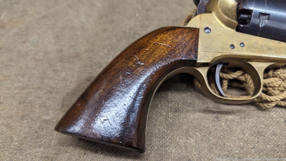  EIG Navy Colt Navy brass frame black powder revolver 36 cal 1851-img-1