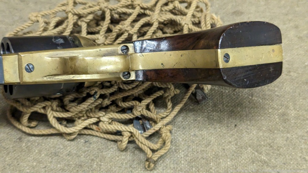  EIG Navy Colt Navy brass frame black powder revolver 36 cal 1851-img-13