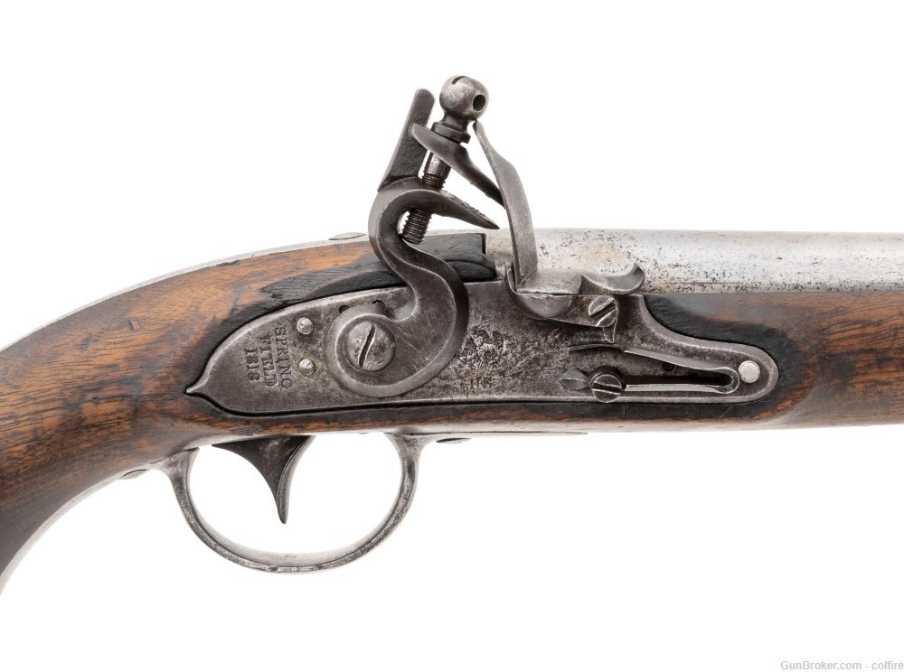 Ultra rare US Model 1817 Flintlock Pistol (AH4998)-img-1