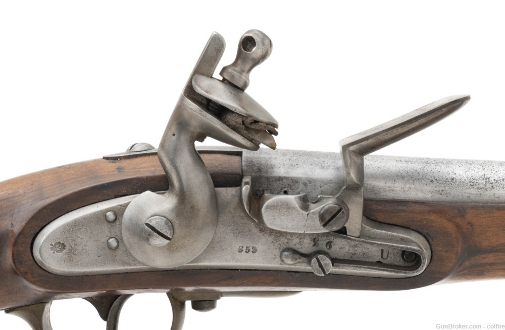 Austrian Model 1851 Tube Lock Pistol Altered to Flintlock (AH6451)-img-2