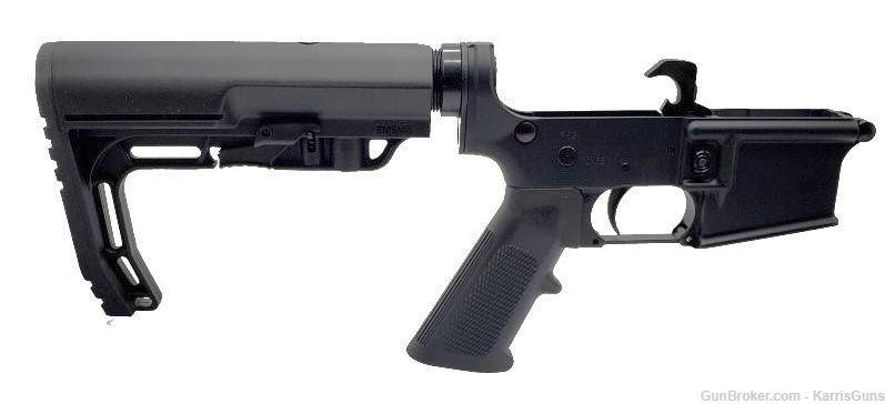 Konza AR-15 Carbine 7075 Aluminum Lower With MFT Minimalist Stock Black-img-2