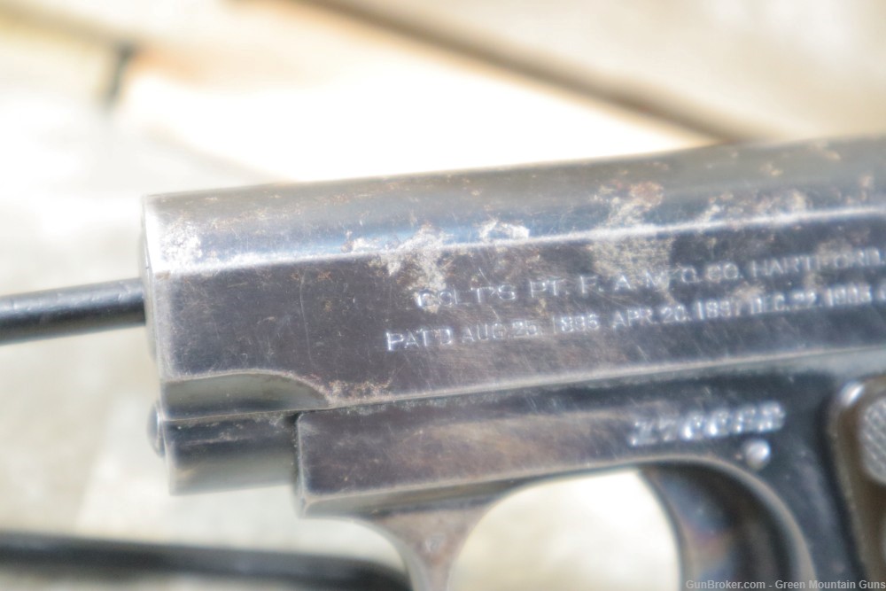 1918 Made Colt M1908 Pocket Hammerless .25ACP Penny Bid NO RESERVE-img-20