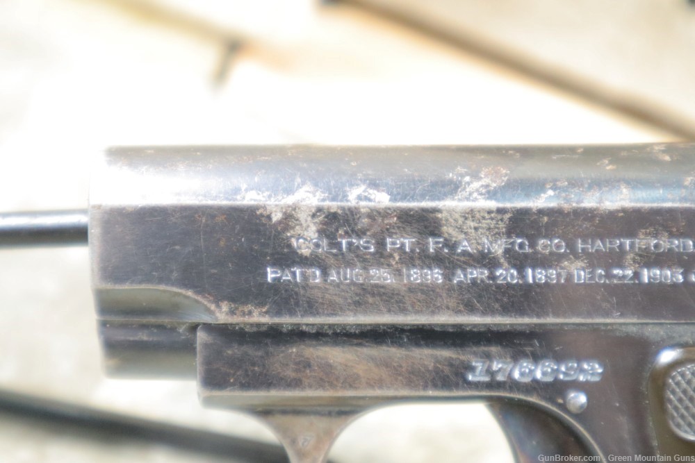 1918 Made Colt M1908 Pocket Hammerless .25ACP Penny Bid NO RESERVE-img-19