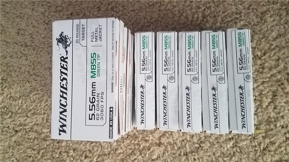 Winchester 5.56 62gr green tip 20 rounds-img-0