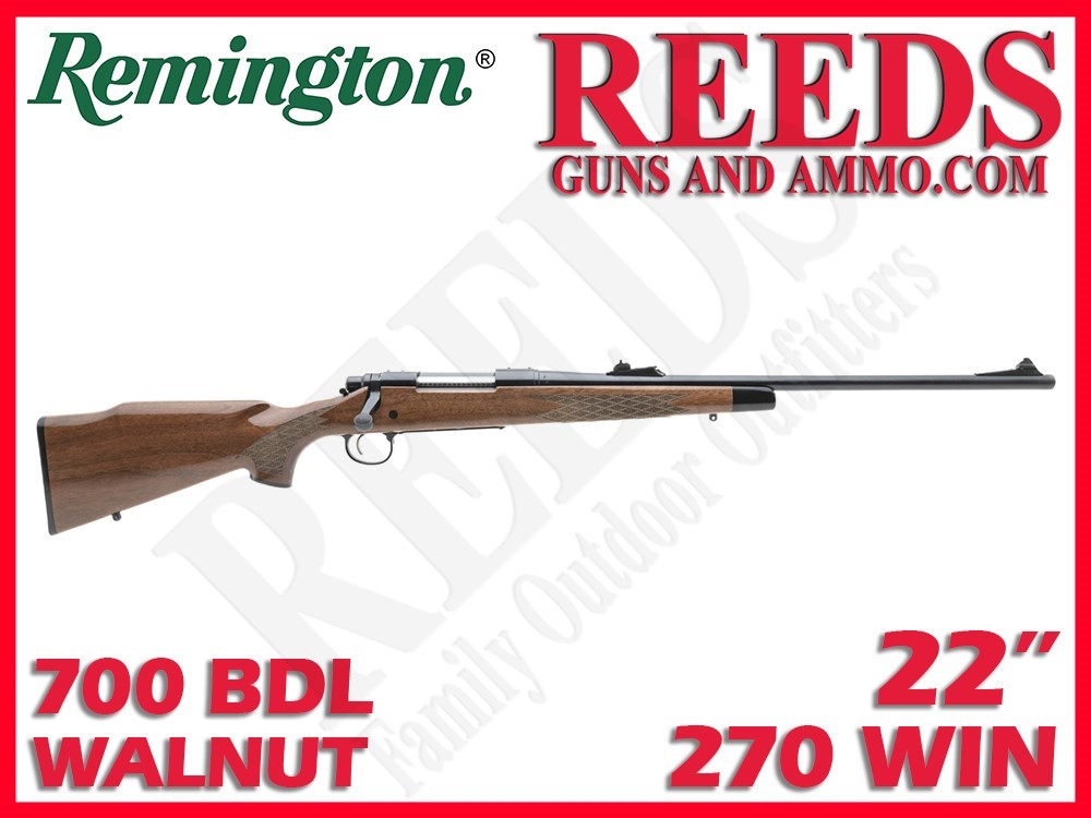 Remington 700 BDL Walnut Blued 270 Win 22in R25791-img-0