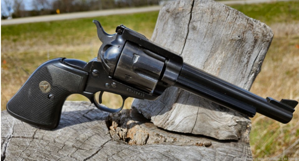 1971 Ruger Blackhawk 41Magnum Revolver w Box & Extra Grips-img-4