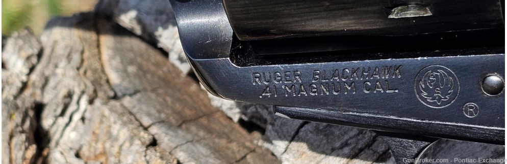 1971 Ruger Blackhawk 41Magnum Revolver w Box & Extra Grips-img-9