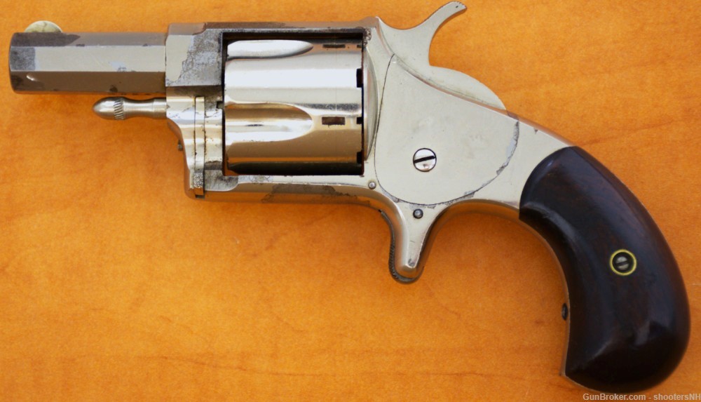 Nice Little Hopkins & Allen Mfg. XL No.5 S.A. Revolver Antique 38RF-img-1