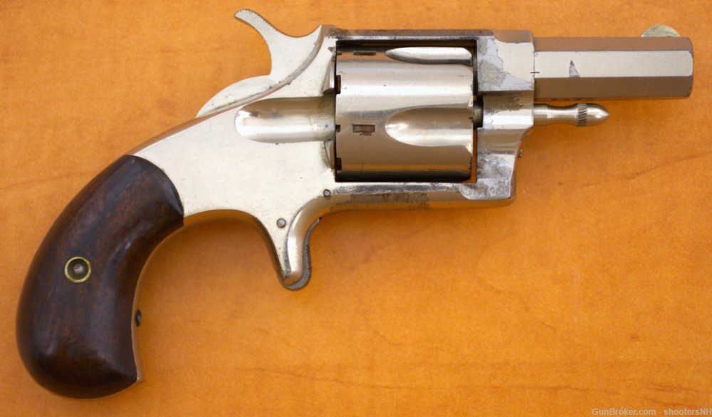 Nice Little Hopkins & Allen Mfg. XL No.5 S.A. Revolver Antique 38RF-img-0