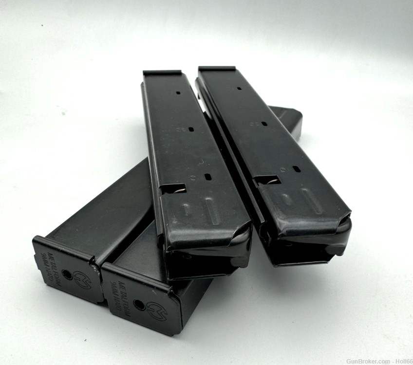 Pack of 4 AR15 Colt Style 9MM 32 Round Magazine Metalform 9SMG.32.S Mag-img-0
