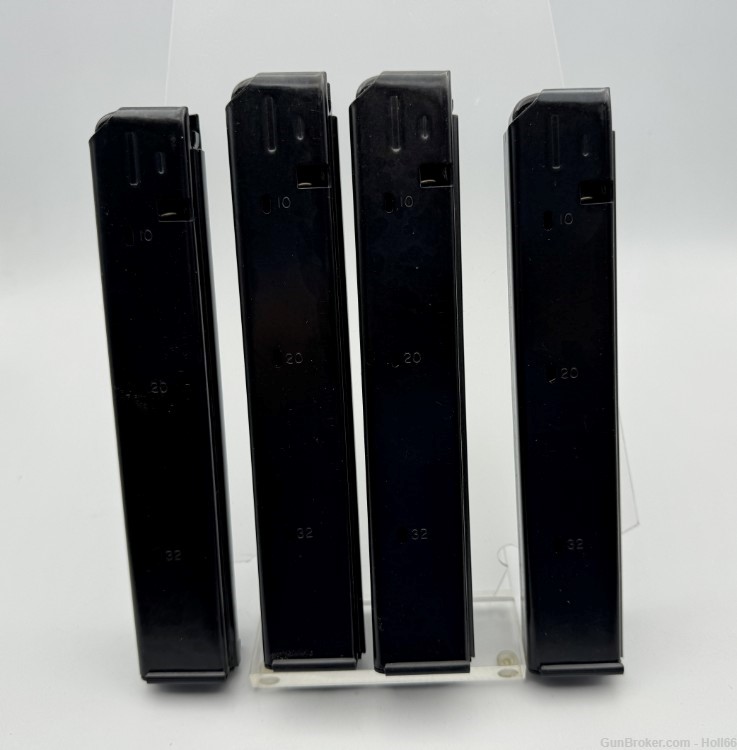 Pack of 4 AR15 Colt Style 9MM 32 Round Magazine Metalform 9SMG.32.S Mag-img-1