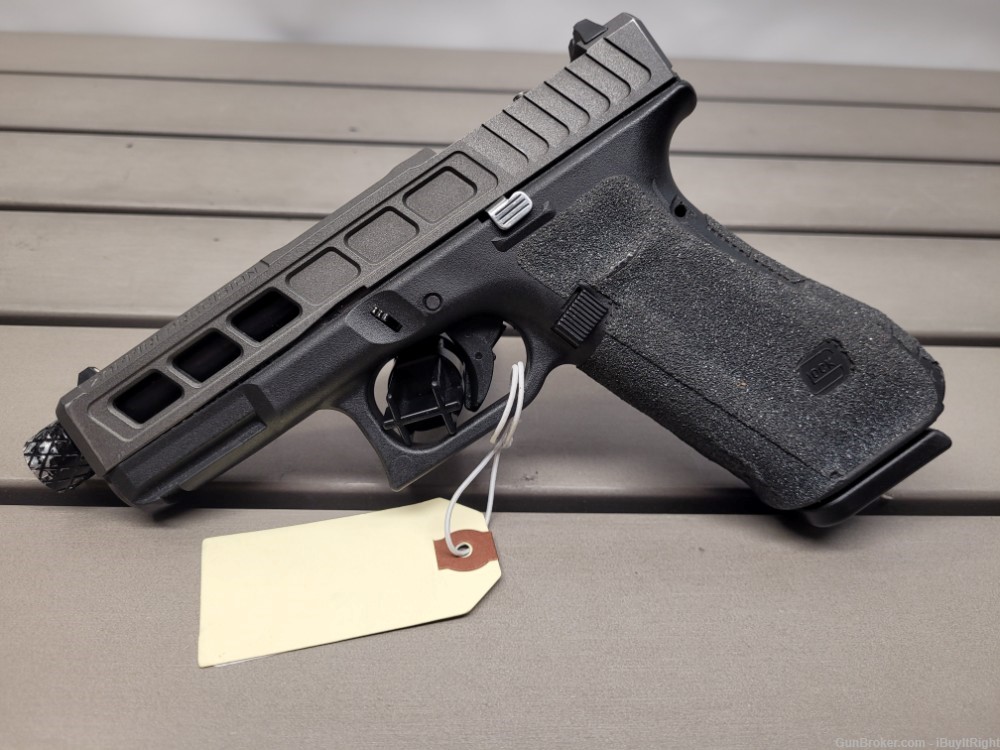 Glock 45 9mm Pistol w/ Zaffari Precision Glock 19 Slide RMR Cut-img-0