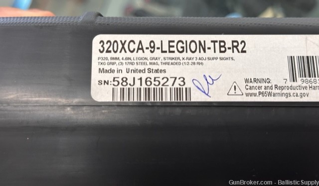 Sig Sauer P320 Legion Threaded 320XCA-9-LEGION-TB-R2 9mm-img-2