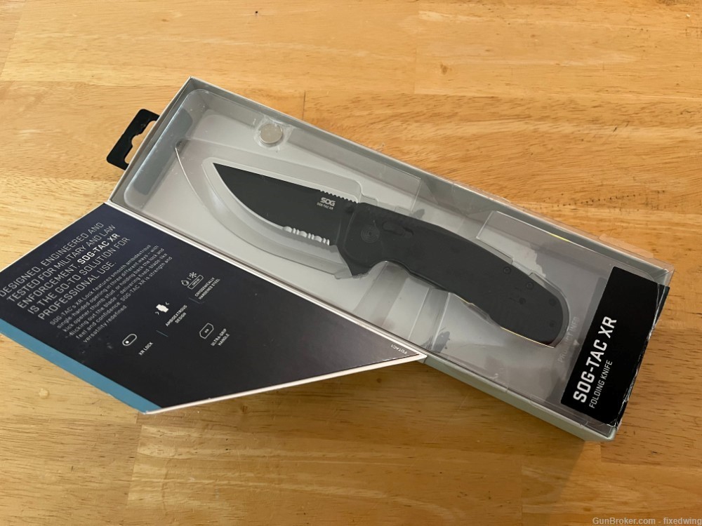 SOG-TAC XR Folding Knife BlackOut-img-0