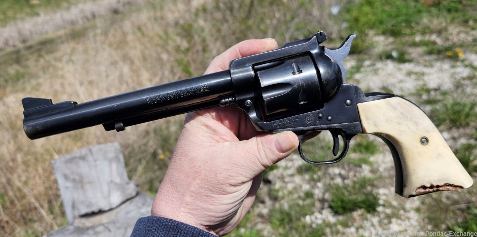 1970 Ruger Blackhawk  .357 Magnum Revolver w Box & Extra Grips-img-18
