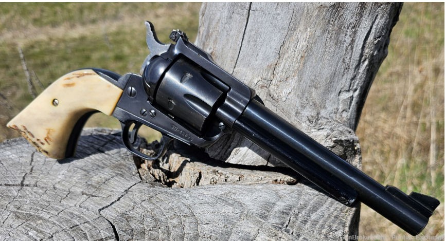 1970 Ruger Blackhawk  .357 Magnum Revolver w Box & Extra Grips-img-5
