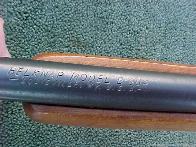 BELKNAP / STEVENS B-964 Vintage 22 S-L-LR Semi Auto Tube Fed Rifle Exe Wood-img-2