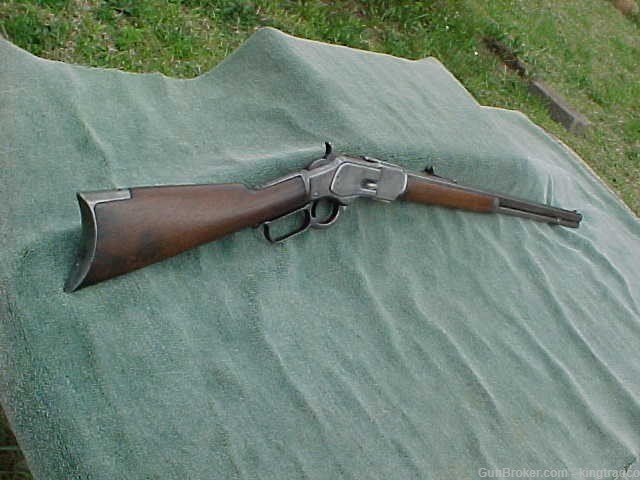 WINCHESTER 1873 Lever Action 32-20 Rifle w Octagon Barrel 32 WCF c1890-img-0