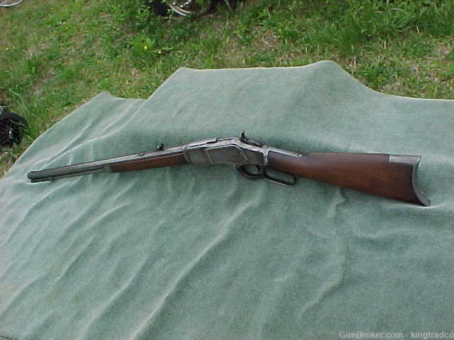 WINCHESTER 1873 Lever Action 32-20 Rifle w Octagon Barrel 32 WCF c1890-img-1
