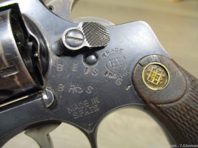 RARE Beistegui Bros 4" 32 long 6 Shot Revolver Made in Spain No Import Mark-img-3