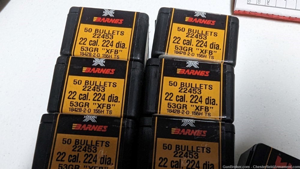 Barnes 53 gr XFB bullets   9 boxes of 50-img-4