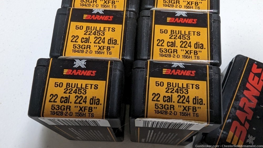 Barnes 53 gr XFB bullets   9 boxes of 50-img-3