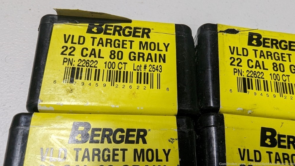 Berger 22cal 80 gr VLD Moly coated,  4 boxes-img-3