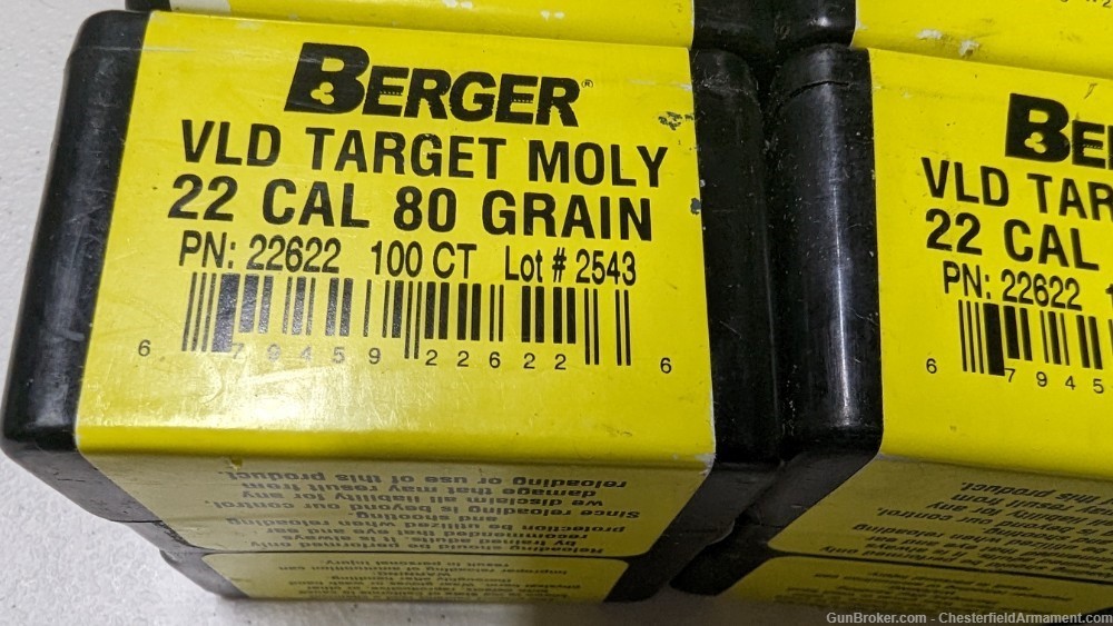 Berger 22cal 80 gr VLD Moly coated,  4 boxes-img-4