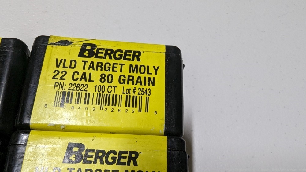 Berger 22cal 80 gr VLD Moly coated,  4 boxes-img-2