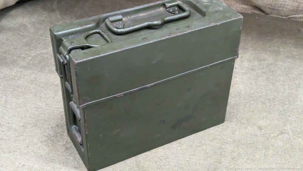German WW2 MG-13 magazine Carrier can,   green -img-0