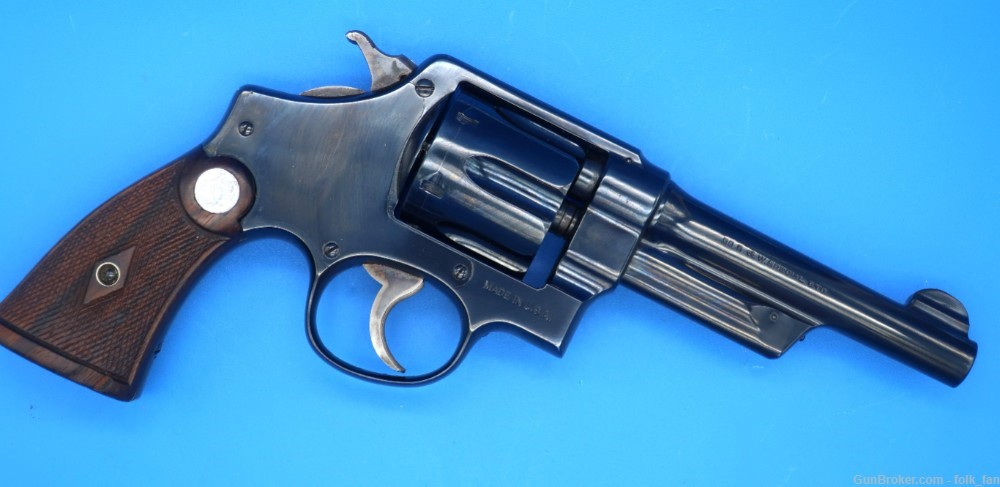 Smith & Wesson 38/44 Heavy Duty 1930's Nice Re-Blue Shooter-img-10