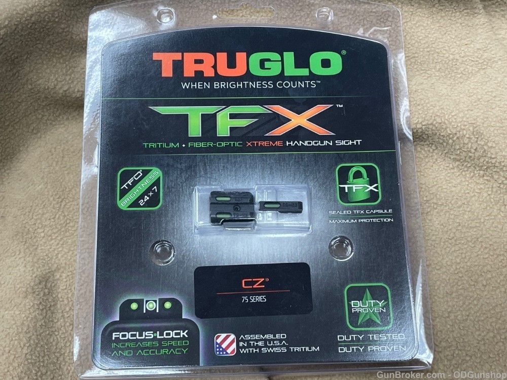 Truglo TFX Tritium Fiber Optic Xtreme CZ 75 Series TG13CZ1A-img-0