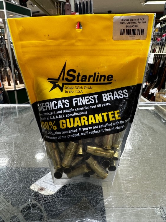 Starline 45 ACP BLANK Brass (FOR RELOADING BLANKS ONLY) -img-0