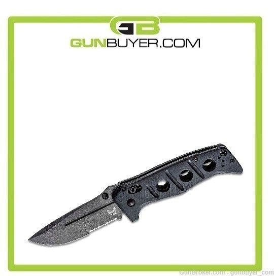 BENCHMADE Adamas Folding Knife - Gray / Black G10-img-0