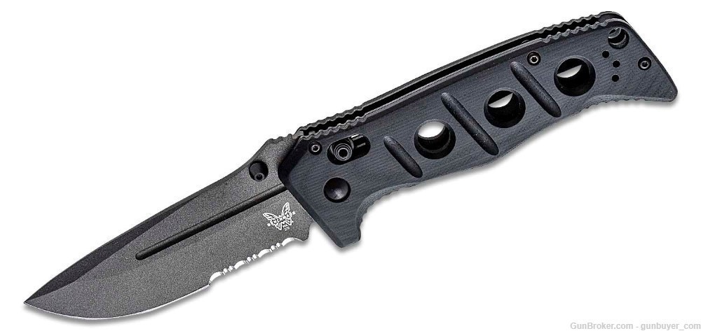 BENCHMADE Adamas Folding Knife - Gray / Black G10-img-3