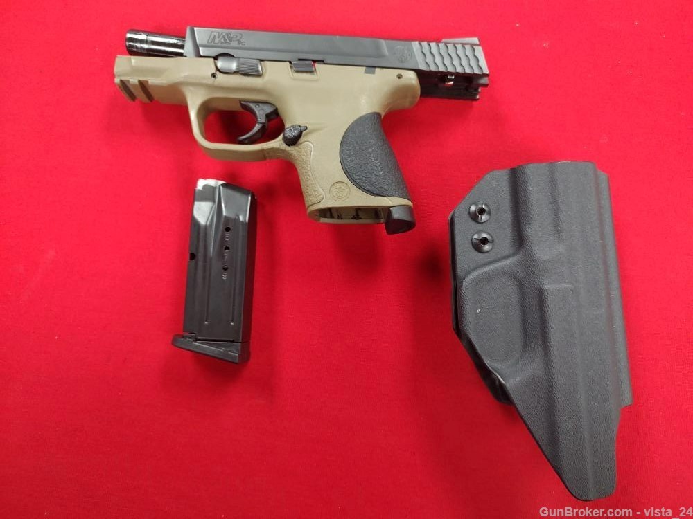 Smith & Wesson M&P9C FDE (9mm) Semi Auto Pistol-img-0