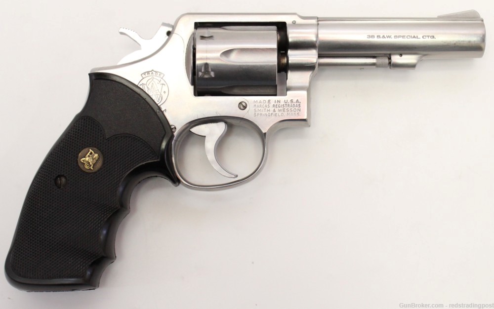 Smith & Wesson 64-3 4" Barrel 38 Spl Stainless Steel DA/SA S&W Revolver-img-0