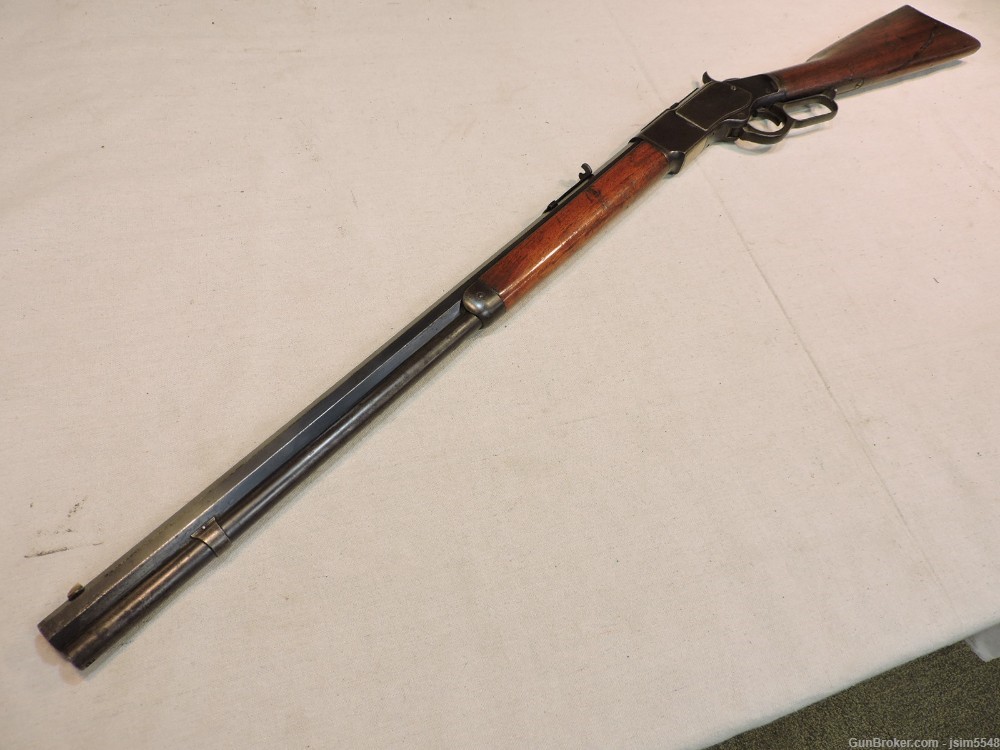 Antique Winchester Model 1873 .44-40 Lever Action Rifle Mfg. 1895-img-9