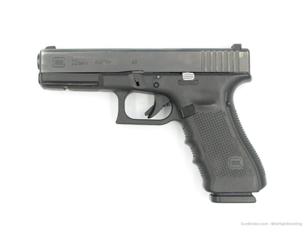 Police Trade-In: Glock G22 Gen4 4.5" .40 S&W with Trijicon Night sights-img-1