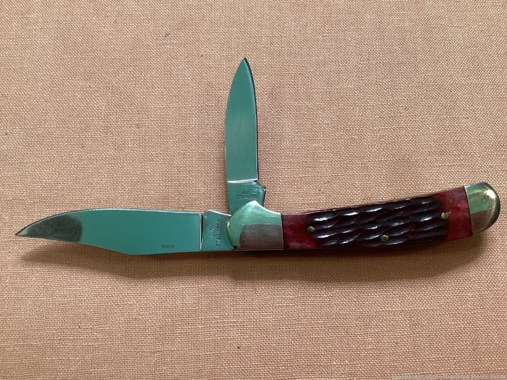 Steel Warrior Pocket Knife, Brown.-img-1
