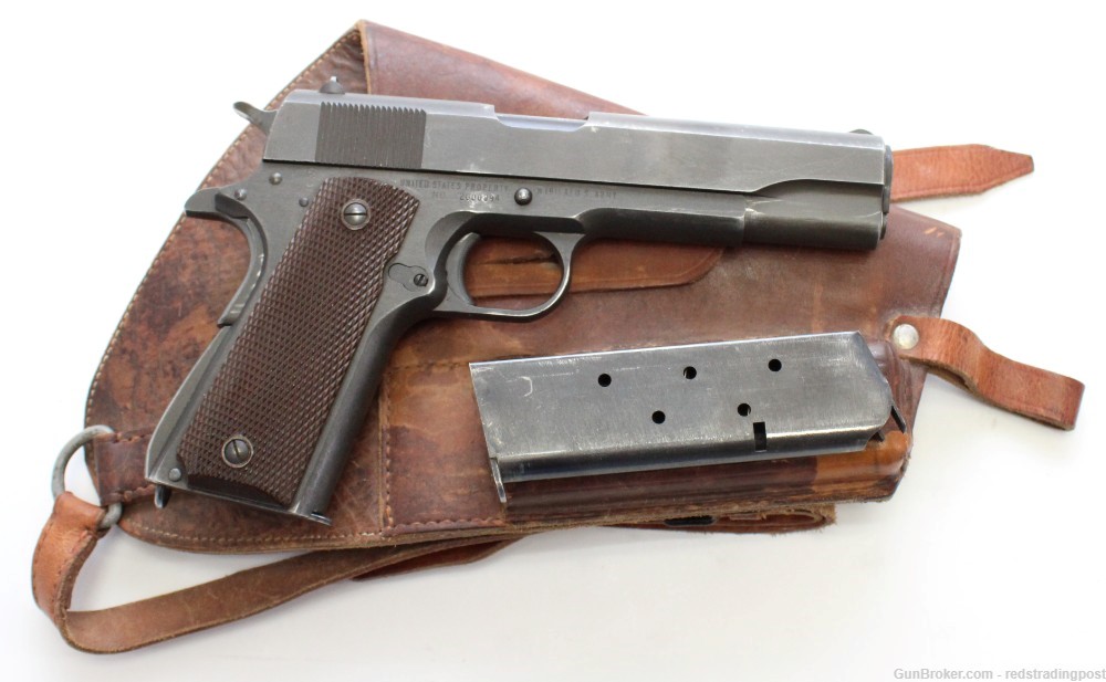 Remington Rand M1911 A1 5" Barrel 45 ACP 1911 US Army Pistol w/ Holster C&R-img-1