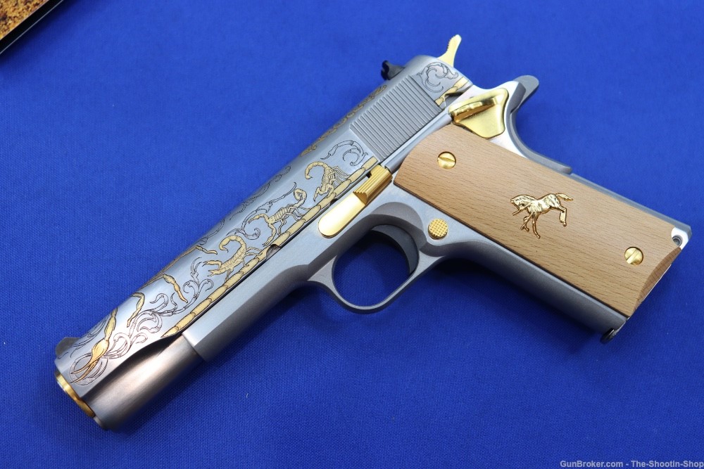 Colt Untamed Series ALACRAN 1911 Pistol GOLD ENGRAVED 38 Super 1 of 200 New-img-24