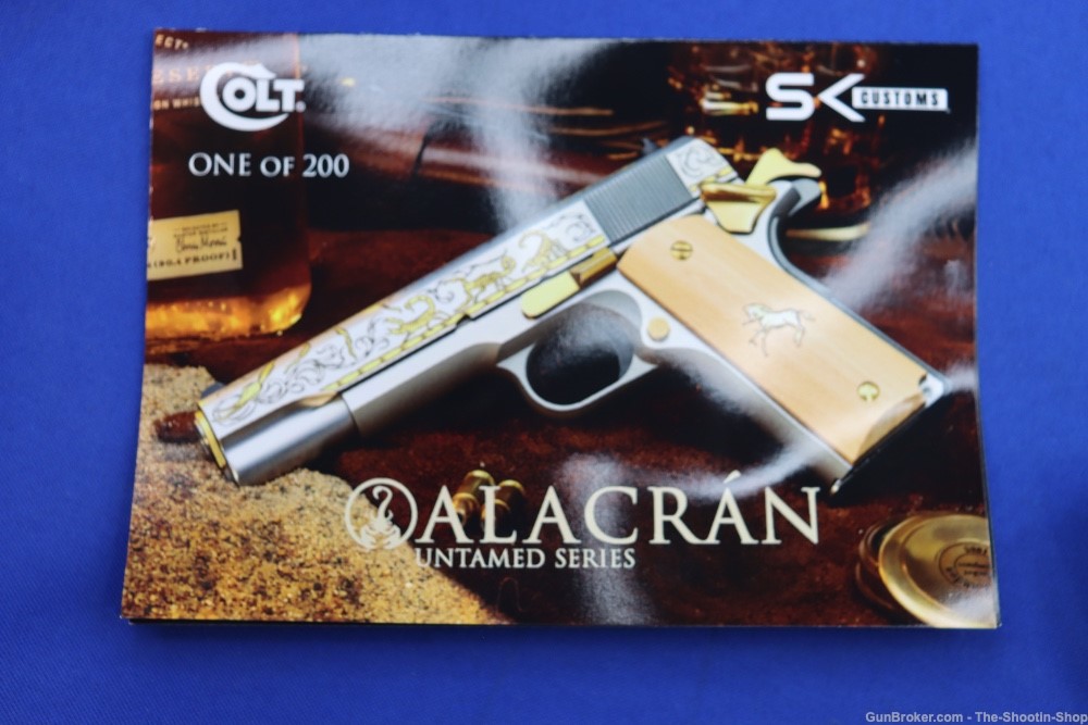 Colt Untamed Series ALACRAN 1911 Pistol GOLD ENGRAVED 38 Super 1 of 200 New-img-26